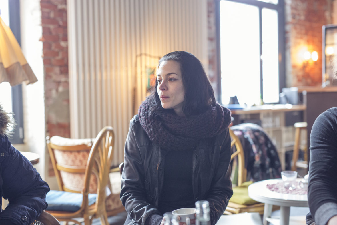 Projektleiterin Stefanie Buld im Café der Alten Seilerei