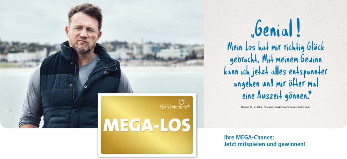Mann am Meer und MEGA-LOS