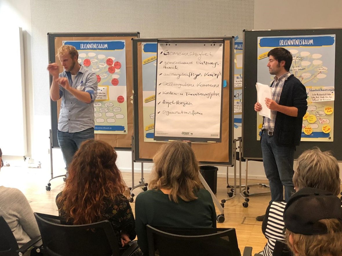 Der Workshop des Deutschen Hilfswerks.