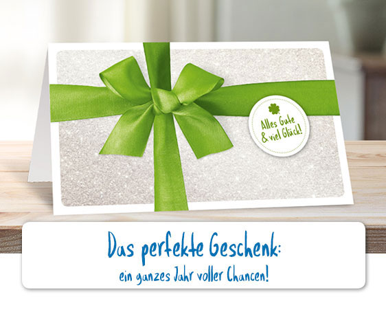 Das perfekte Geschenk: ein ganzes Jahr voller Chancen!